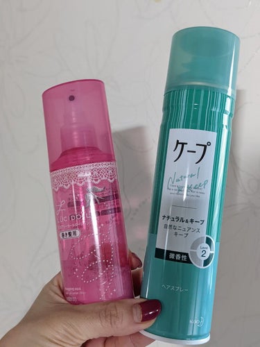 ナチュラル＆キープ 無香料 180g/ケープ/ヘアスプレー・ヘアミストを使ったクチコミ（2枚目）