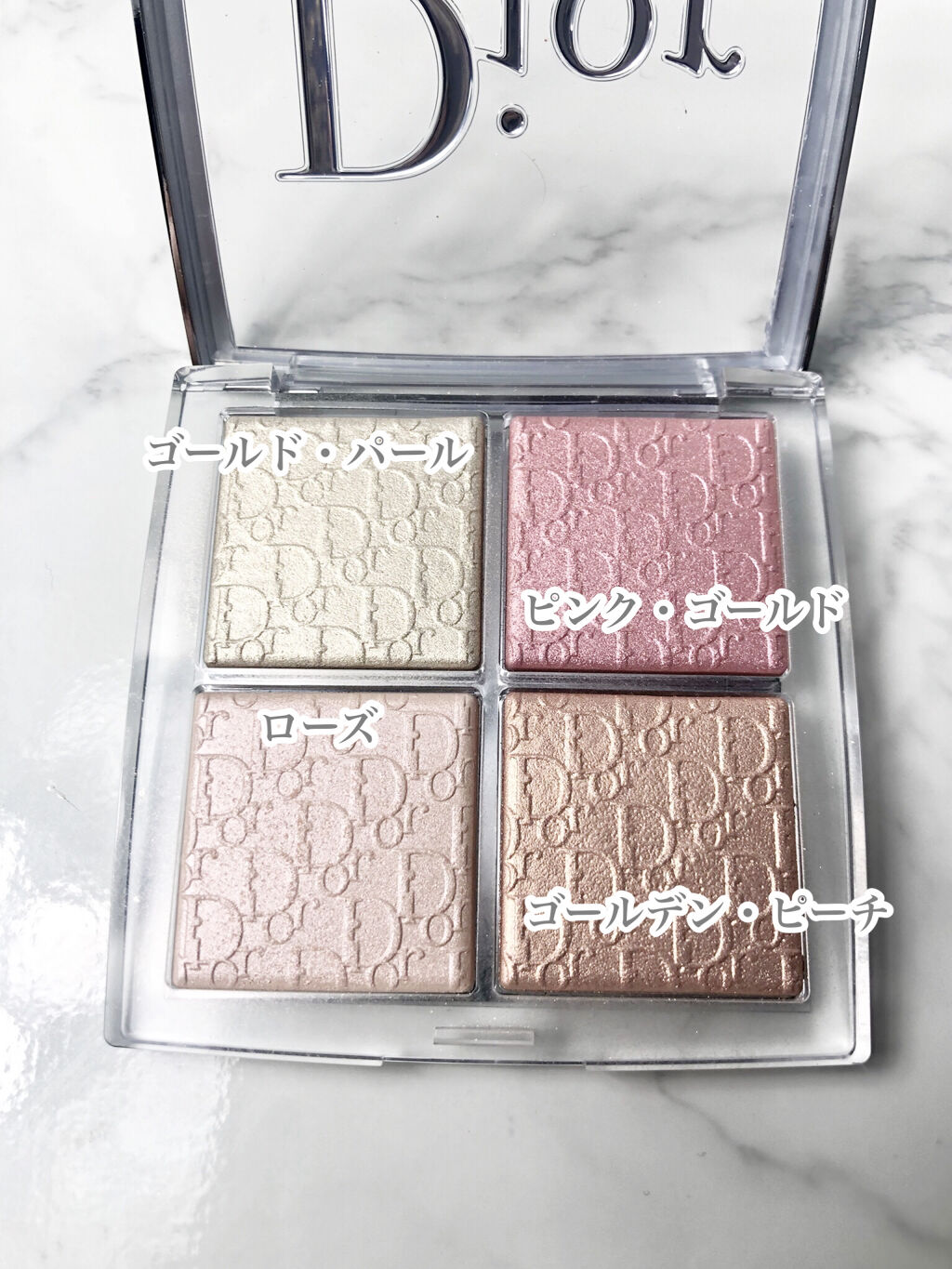 ディオール バックステージ フェイス グロウ パレット/Dior/ハイライトを使ったクチコミ（2枚目）