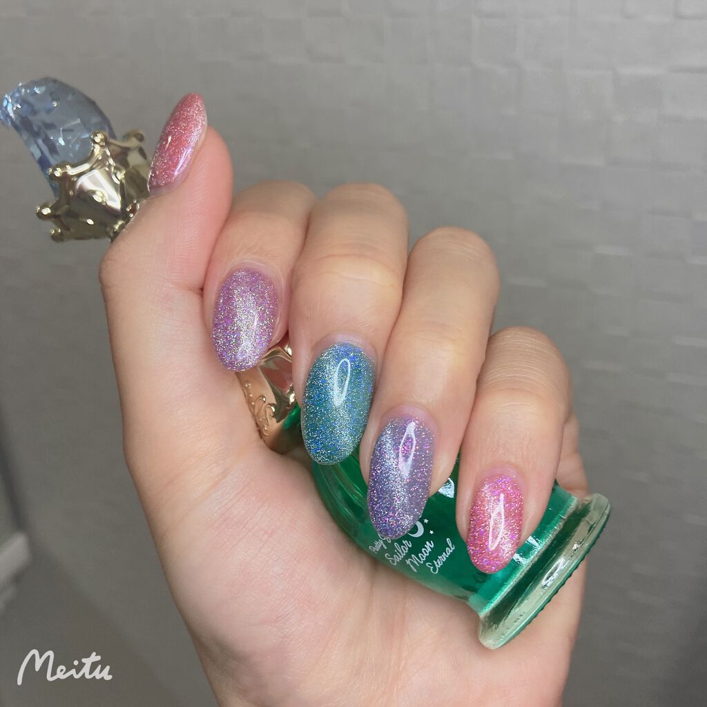 JIN.B IVY マーメイド 6種 (フラッシュ 磁石ジェル) /グラシア/ジェルネイルを使ったクチコミ（2枚目）