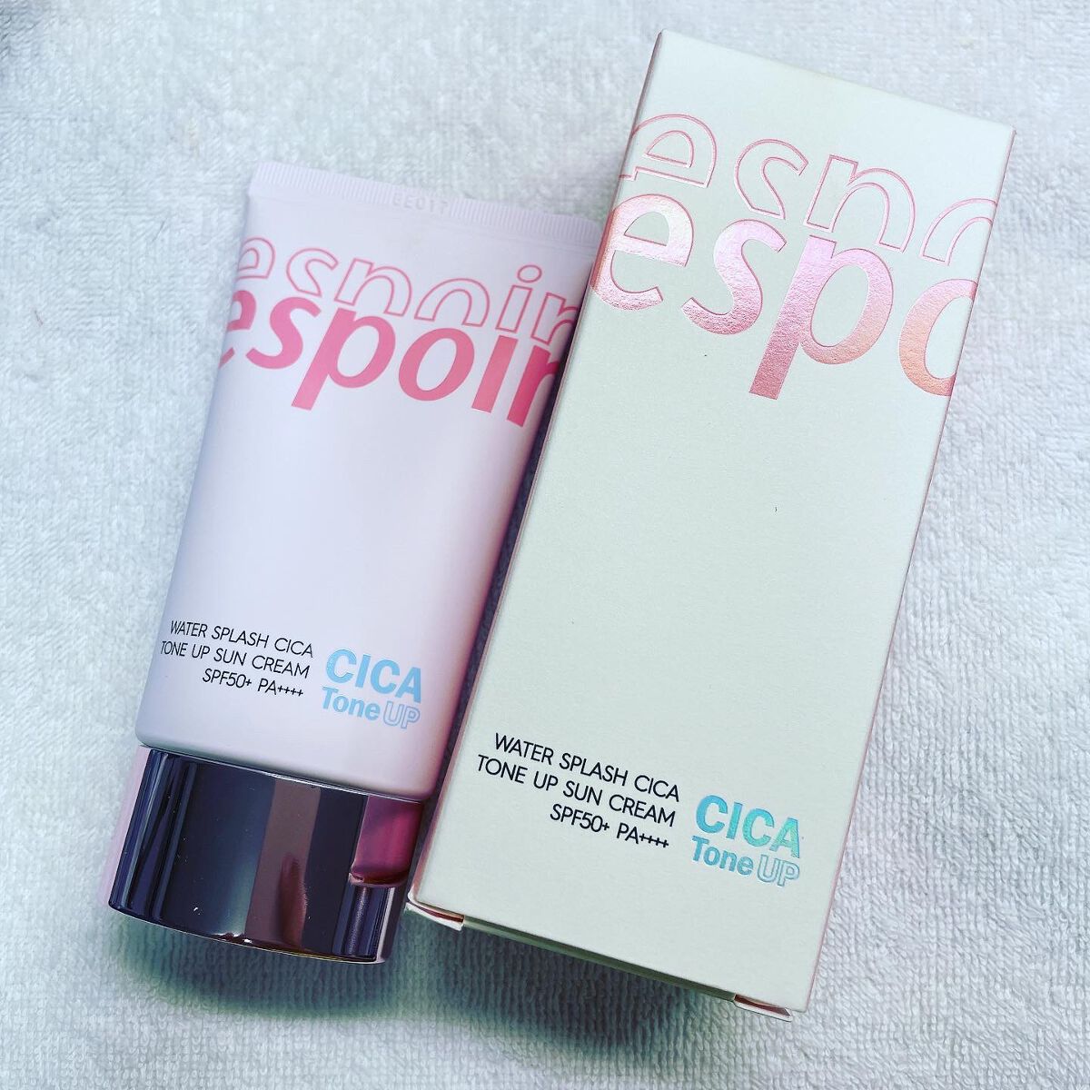 ウォータースプラッシュシカトーンアップクリーム/espoir/化粧下地を使ったクチコミ(1枚目)