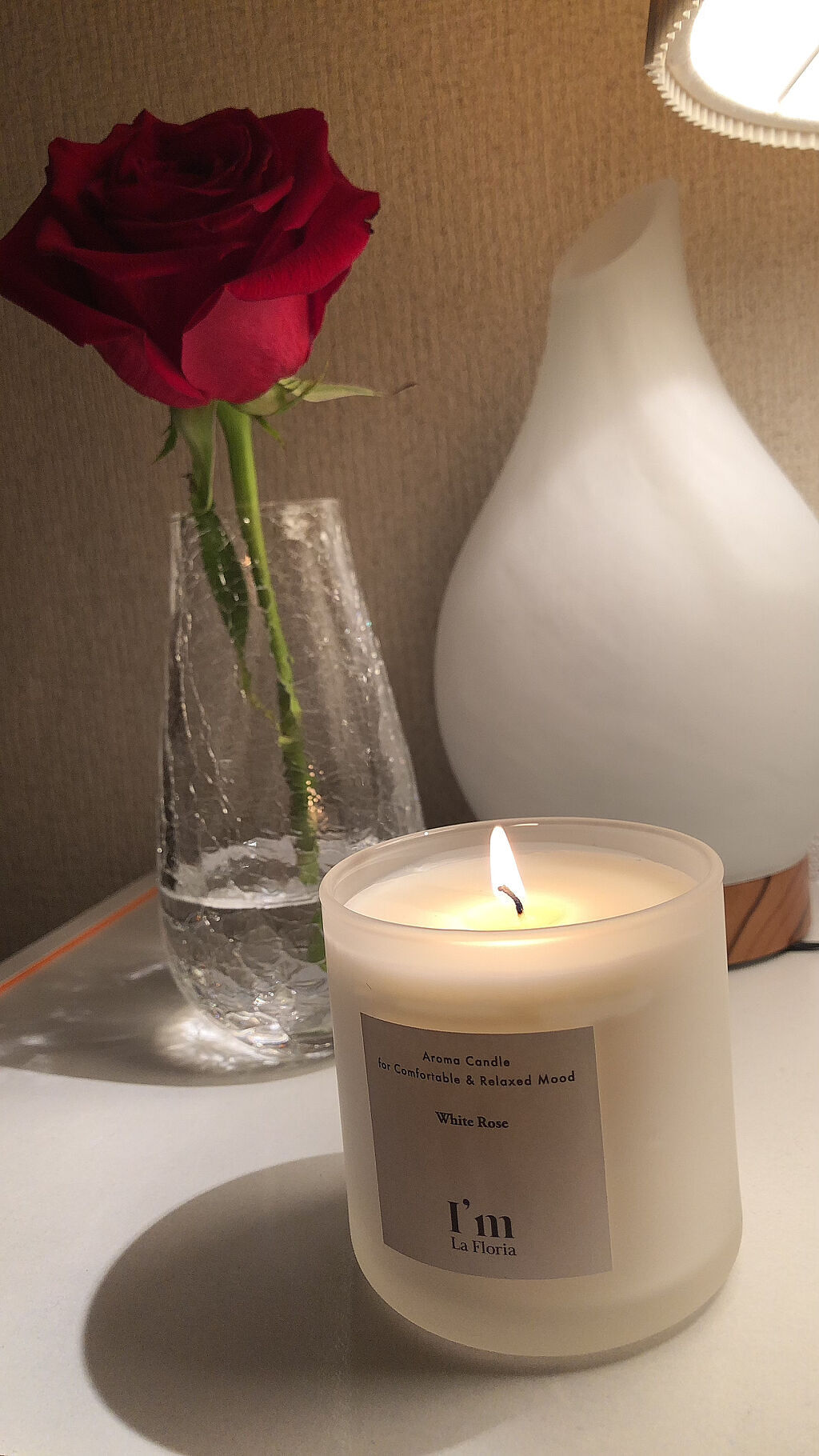 アロマキャンドル/I'm La Floria（アイム ラ フロリア）/アロマキャンドルを使ったクチコミ（3枚目）