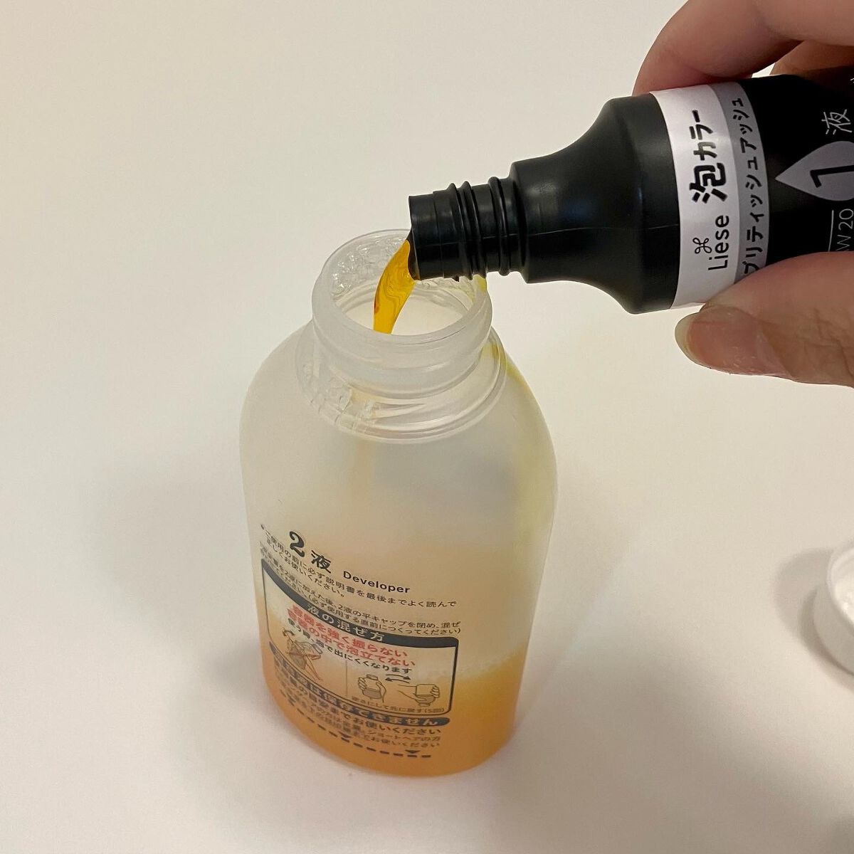 泡カラー/リーゼ/ヘアカラーを使ったクチコミ(3枚目)