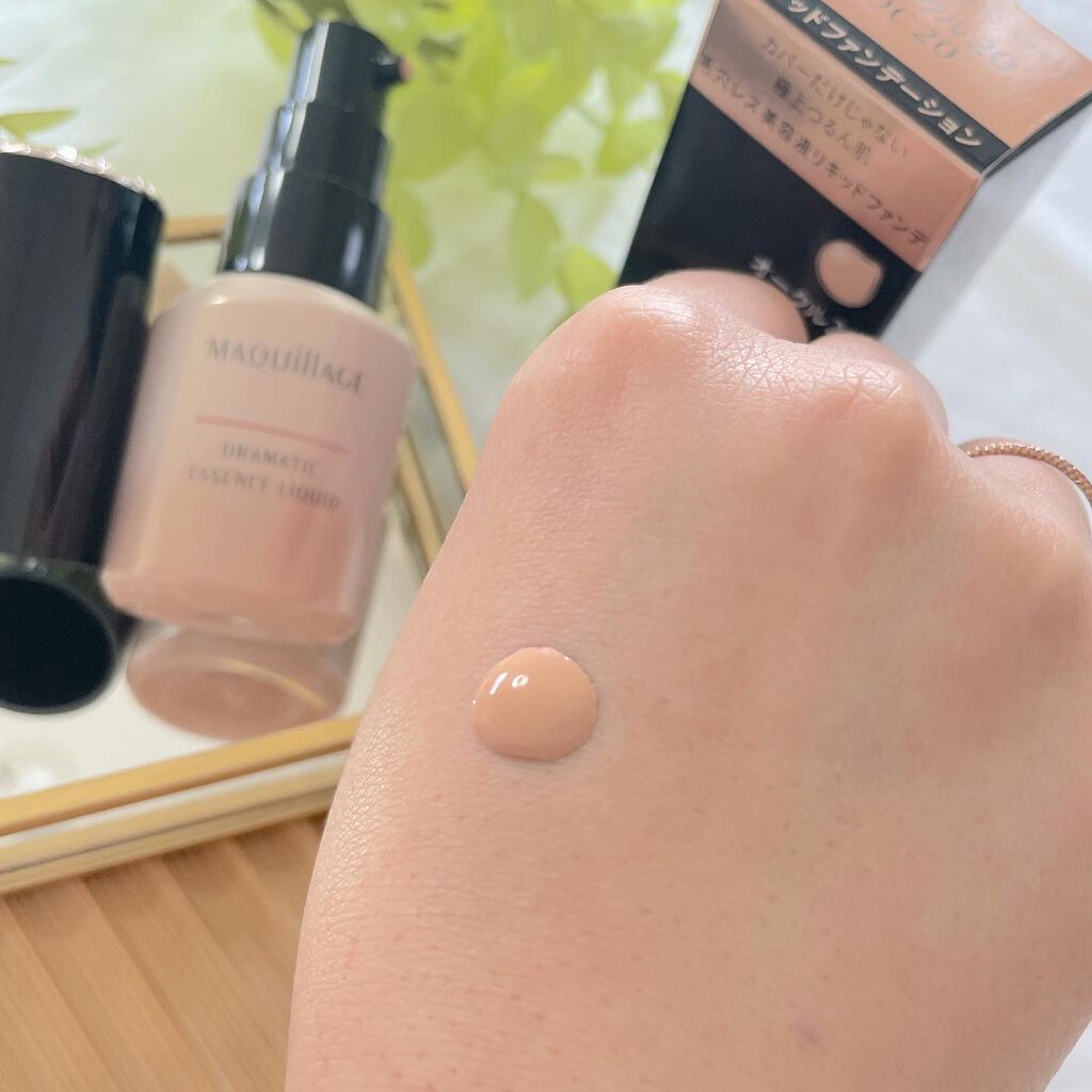 ドラマティックエッセンスリキッド/マキアージュ/リキッドファンデーションを使ったクチコミ(2枚目)
