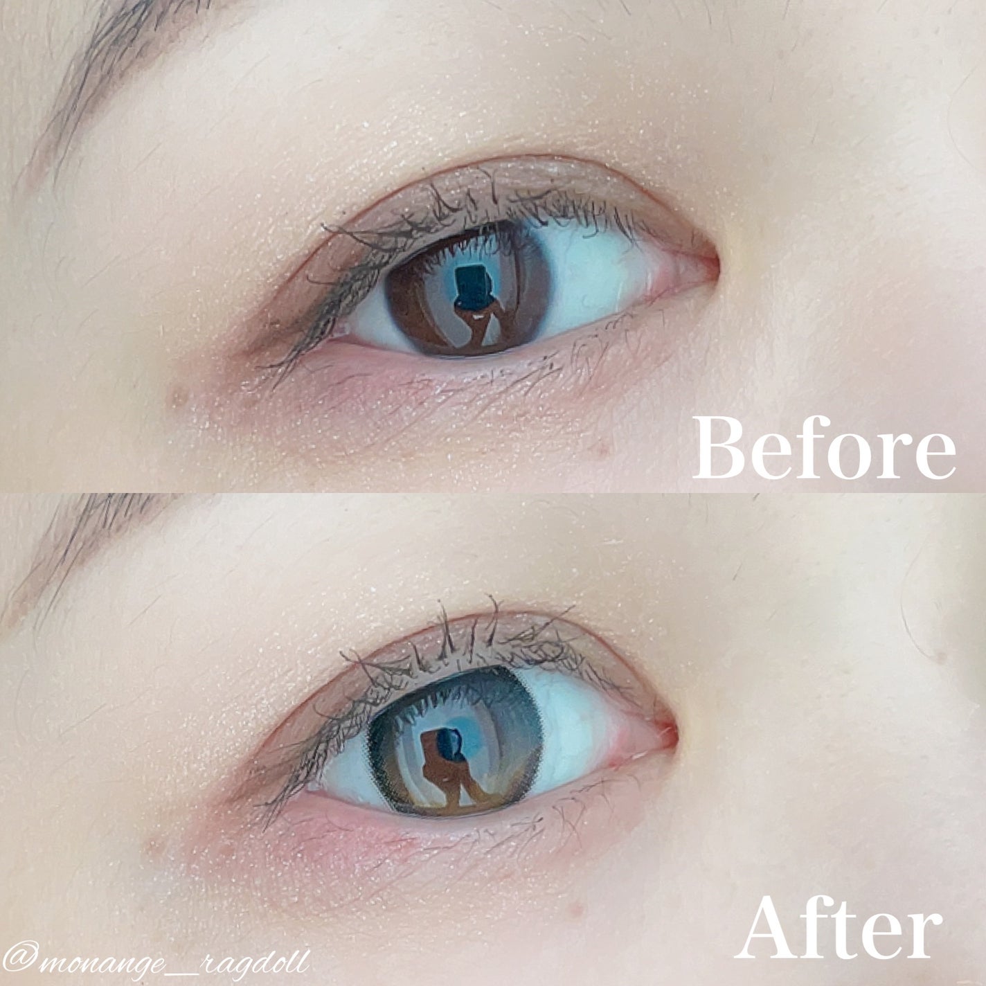 Secretive Kristen/Hapa kristin/カラーコンタクトレンズを使ったクチコミ(4枚目)