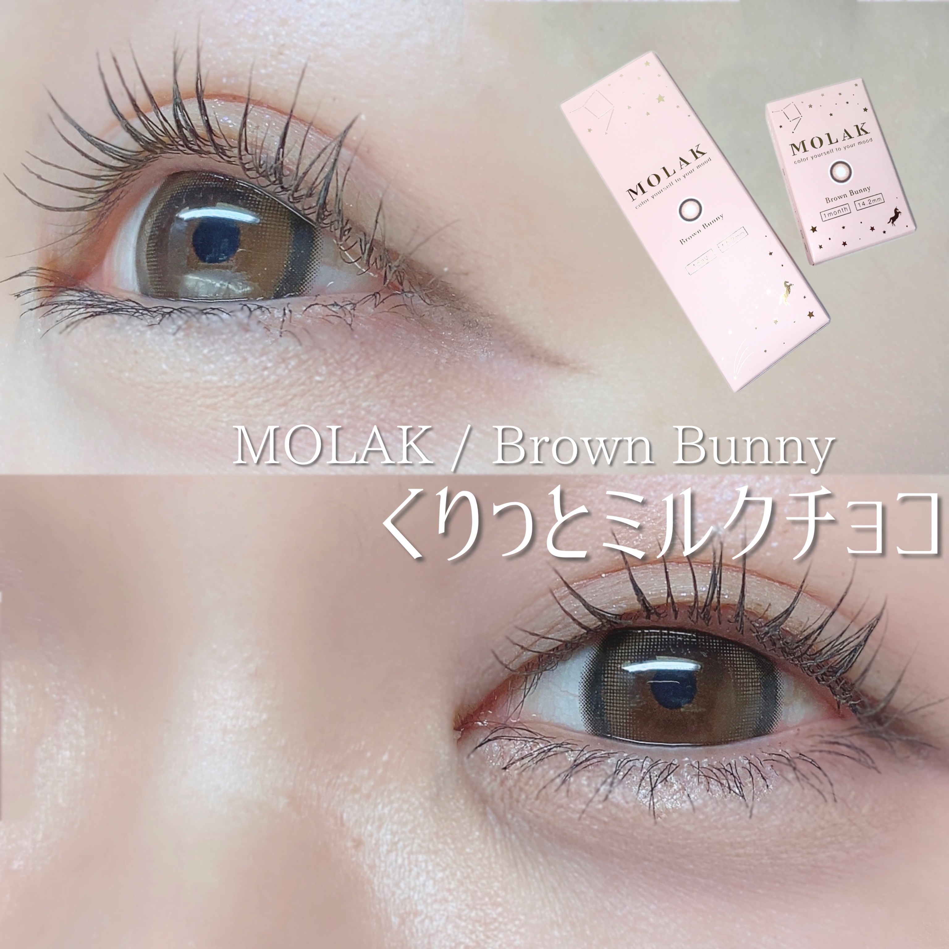#PR #PIAギフティング

MOLAK
Brown Bunny
¥1,760 (1day / 10枚入)
¥1,650 (1month / 2枚入)

MOLAKさんの新色カラコンをお試しさせていただきました！ありがとうございます♡

