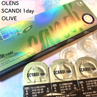 SCANDI 1day オリーブ/OLENS/カラーコンタクトレンズを使ったクチコミ（2枚目）
