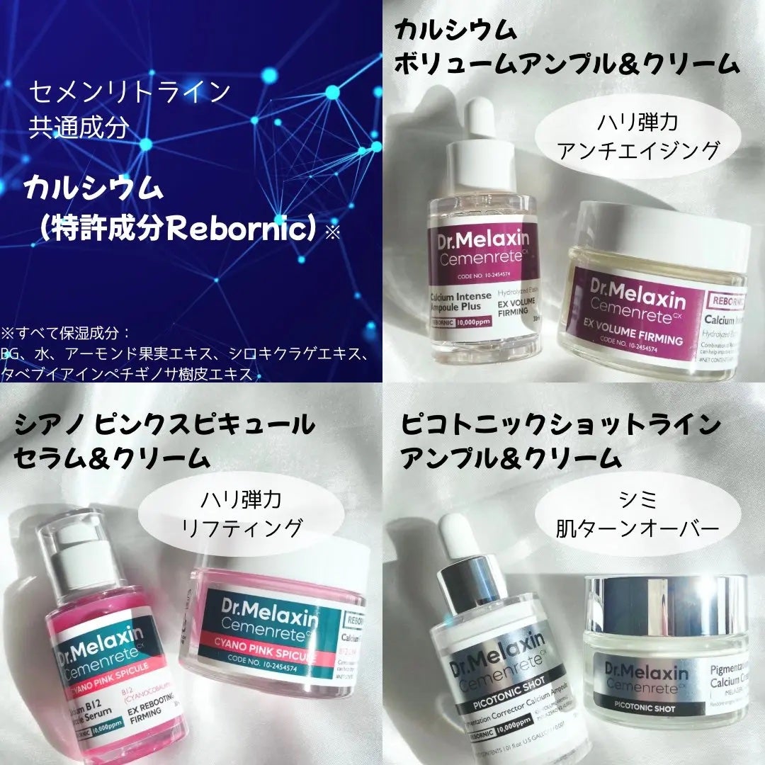 Cemenrete Calcium Intense Cream/Dr.Melaxin/フェイスクリームを使ったクチコミ(2枚目)