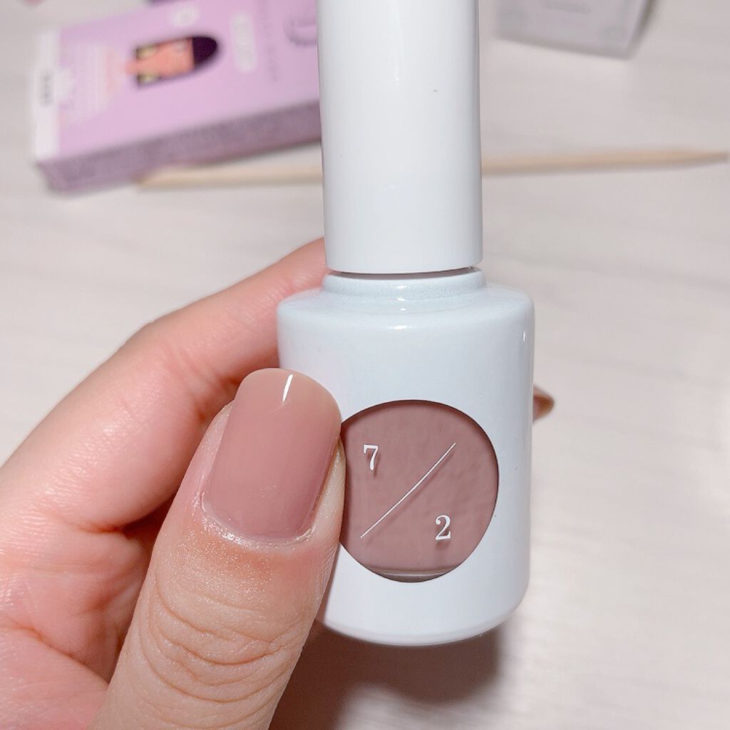 カラーベースコート ゼロ/uka/オールインワンネイルを使ったクチコミ（2枚目）