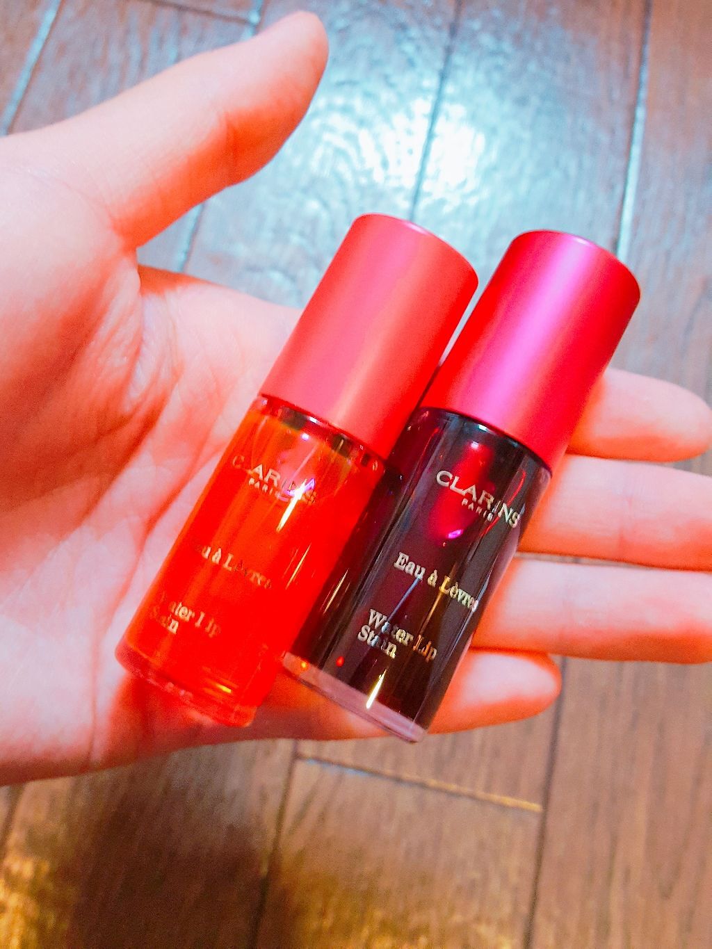 ウォーターリップ ステイン/CLARINS/リップグロスを使ったクチコミ（1枚目）