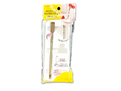 底まですくいやすい ロングスパチュラ 吸盤ホルダー付き / DAISO