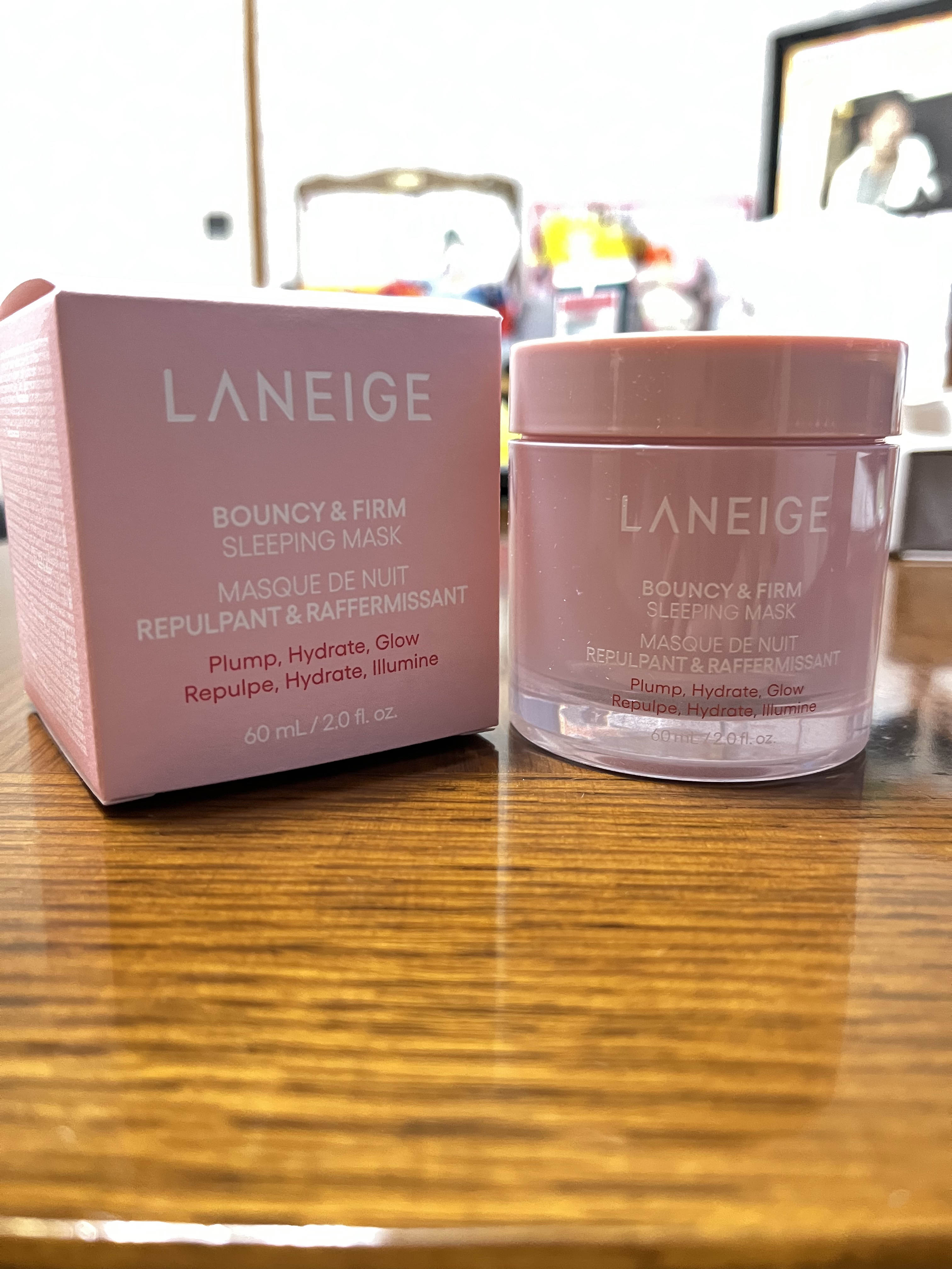 バウンシースリーピングマスク/LANEIGE/フェイスクリームを使ったクチコミ（1枚目）