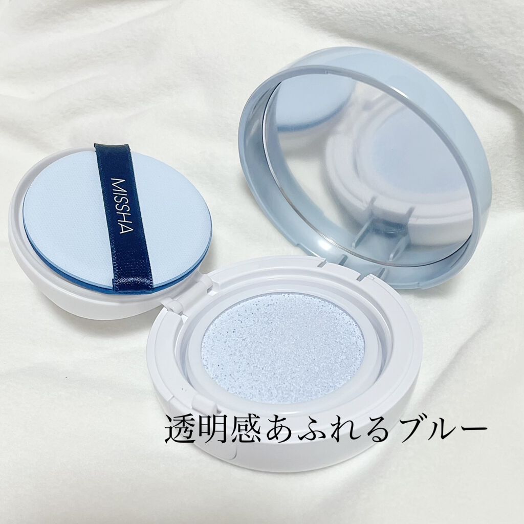 M クッションベース（ブルー）/MISSHA/化粧下地を使ったクチコミ（2枚目）