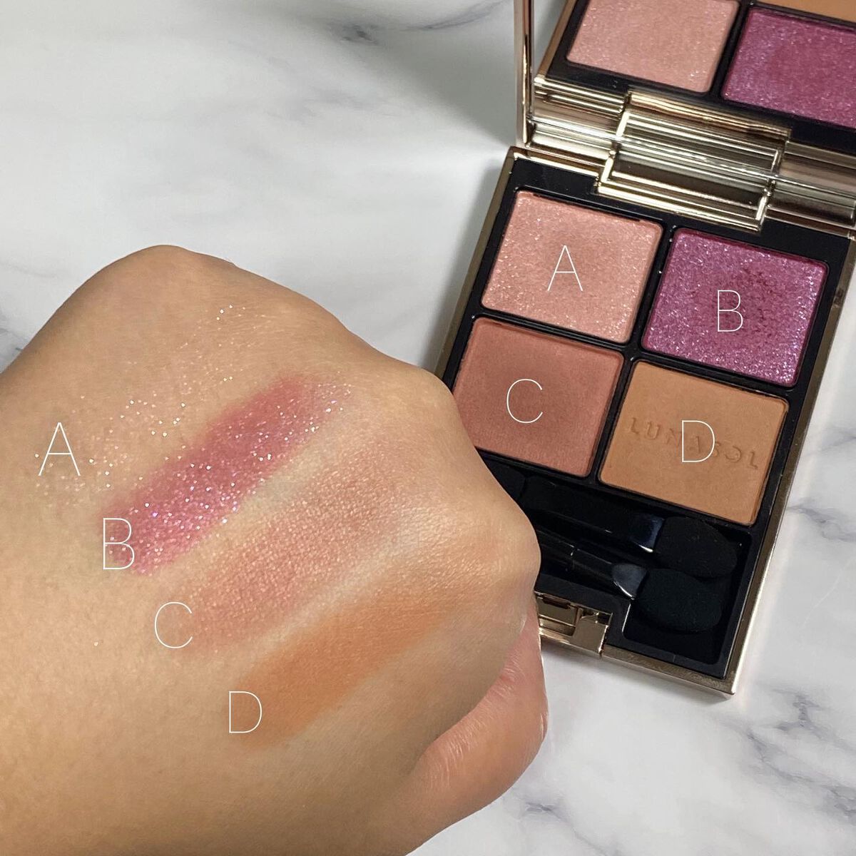 アイカラーレーション/LUNASOL/アイシャドウパレットを使ったクチコミ(3枚目)