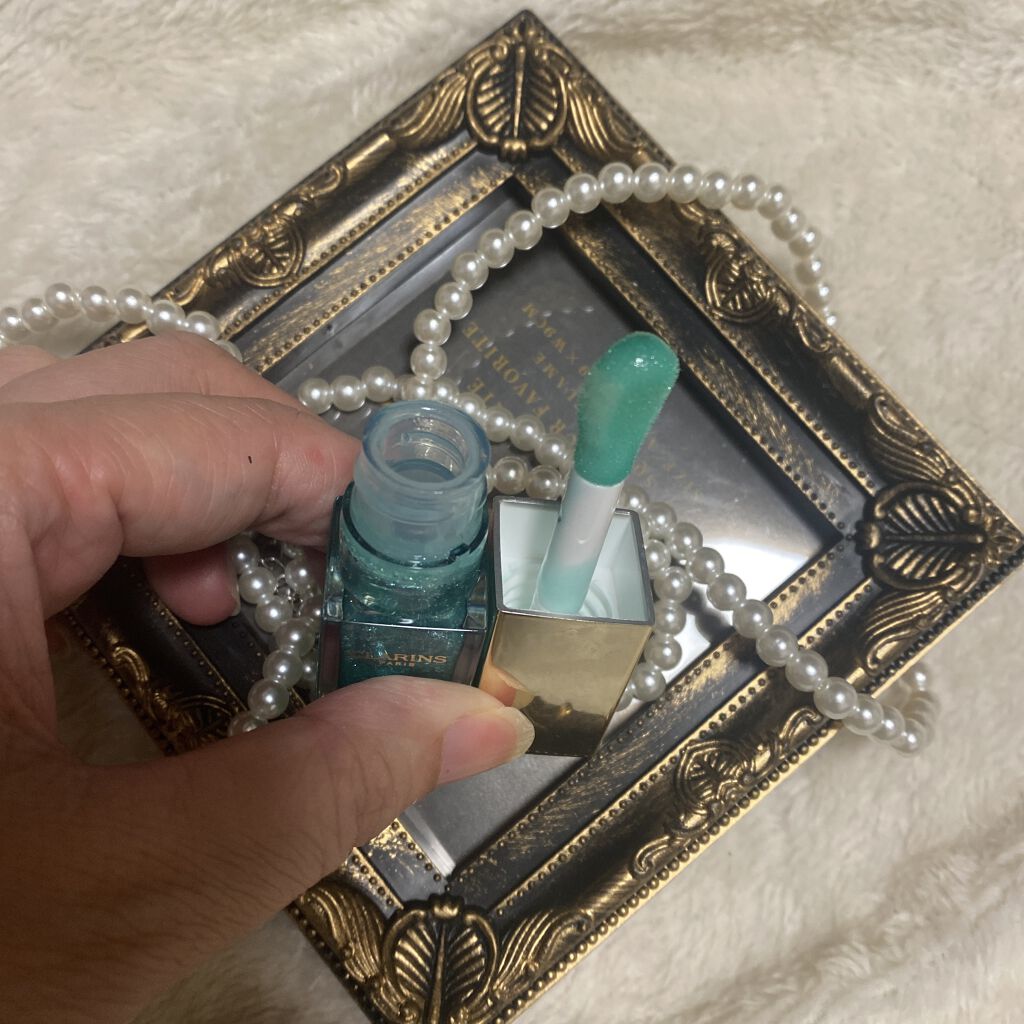 コンフォート リップオイル  13 ミント グラム/CLARINS/リップグロスを使ったクチコミ（2枚目）