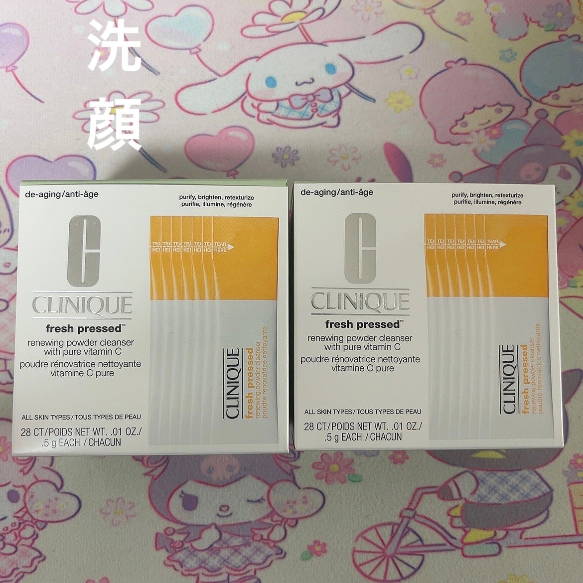 フレッシュ プレスト C パウダー クレンザー/CLINIQUE/洗顔パウダーを使ったクチコミ(1枚目)