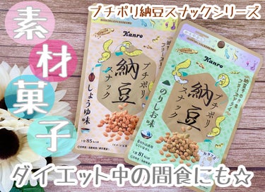 カンロ プチポリ納豆スナックのクチコミ「素材でつくられたヘルシーな素材菓子💓味も食感も楽しめる！ダイエット中のおやつにもおすすめしたい.....」（1枚目）