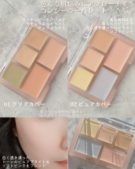 コンシールブレンダーパレット/LUNA/パレットコンシーラーを使ったクチコミ(3枚目)