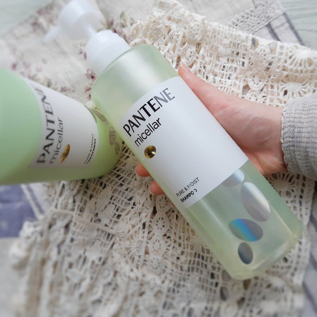 PRO-V ミセラー ピュア&モイスト ノンシリコンシャンプー/トリートメント/パンテーン/市販シャンプーを使ったクチコミ(4枚目)