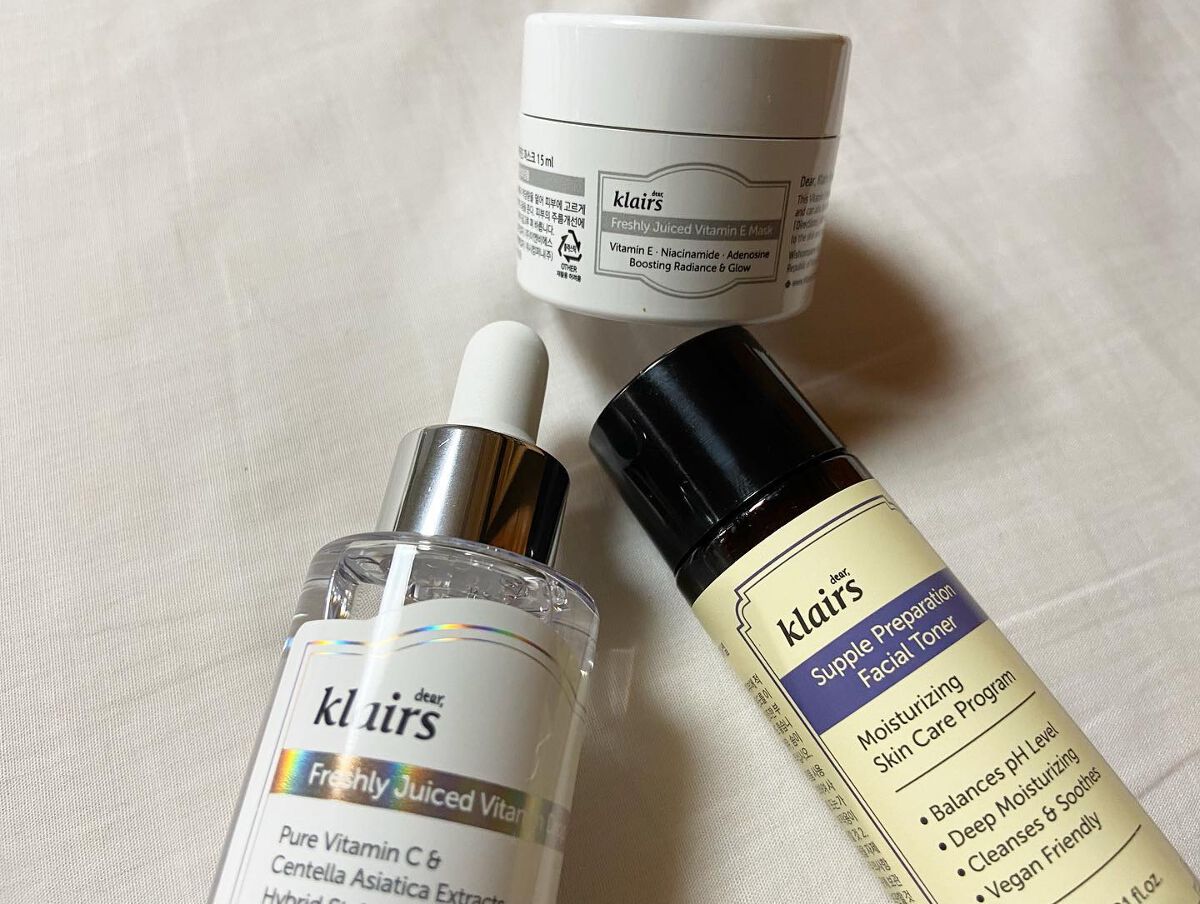 フレッシュリージュースドビタミンドロップ(35ml)/Klairs/美容液を使ったクチコミ(3枚目)