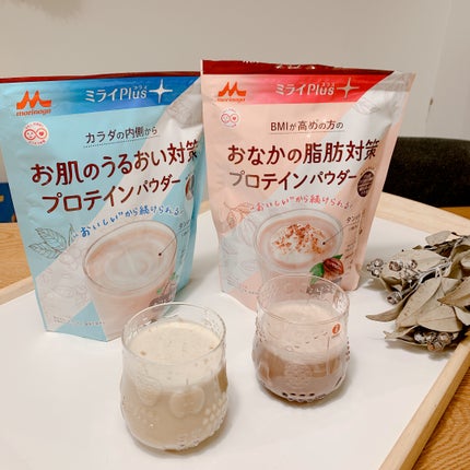 ミライPlusプロテイン ミルクココア味 ホエイ&ソイプロテインパウダー/森永乳業/その他プロテインを使ったクチコミ(1枚目)