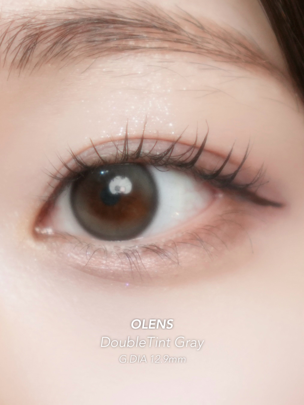 Moonrise Dew Gray/POPLENS/１ヶ月（１MONTH）カラコンを使ったクチコミ（2枚目）