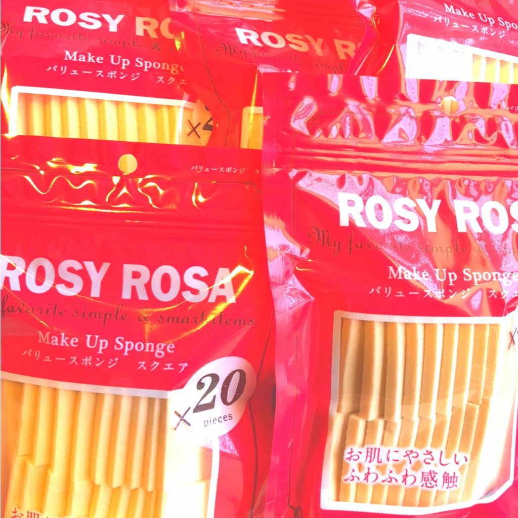 バリュースポンジ スクエアタイプ/ロージーローザ/パフ・スポンジを使ったクチコミ(1枚目)