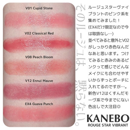 ルージュスターヴァイブラント/KANEBO/口紅を使ったクチコミ(2枚目)