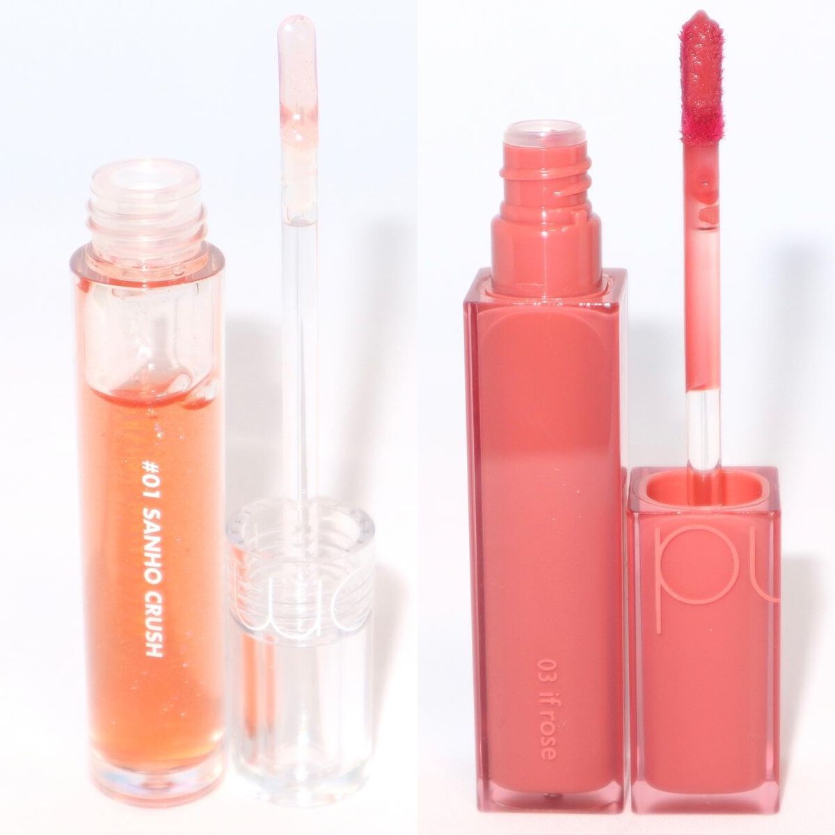 グラスティングウォーターグロス/rom&nd/リップグロスを使ったクチコミ（2枚目）