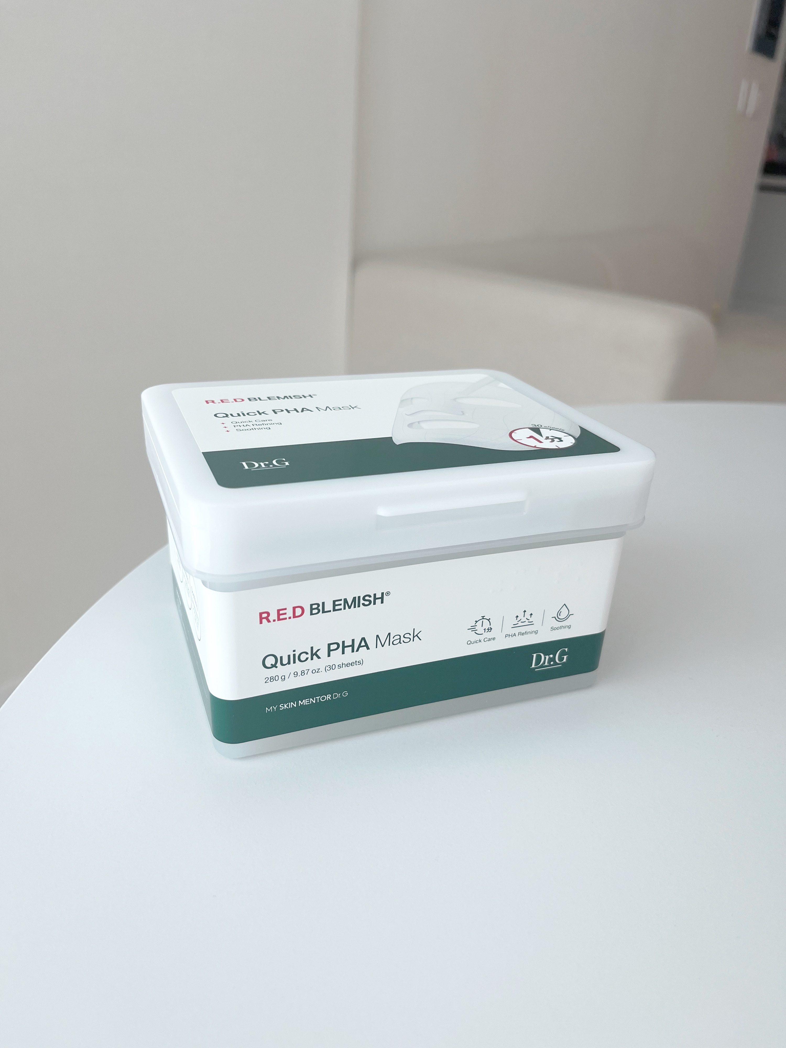 レッドブレミッシュクイックPHAシートマスク/Dr.G/シートマスク・パックを使ったクチコミ（1枚目）