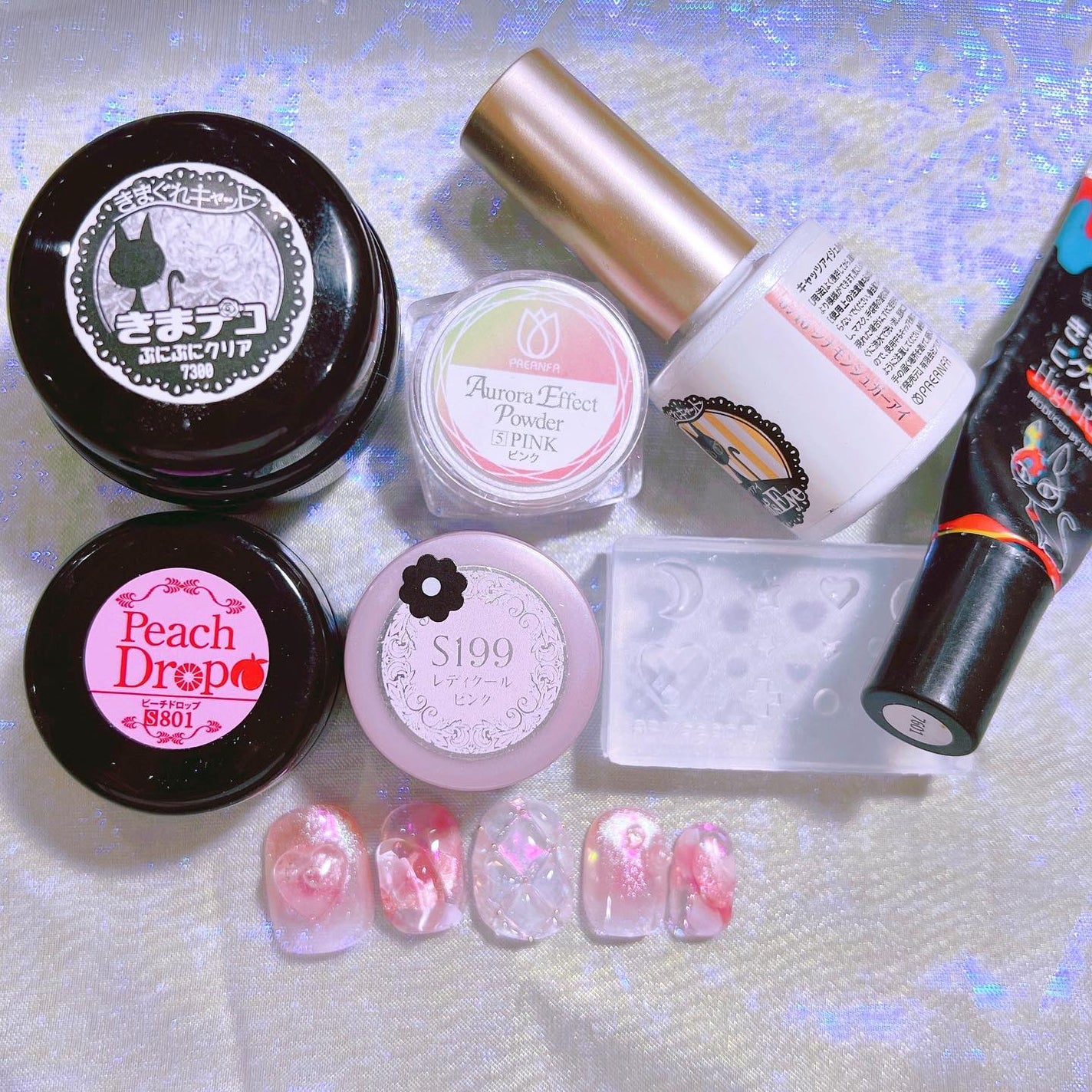 なかやまちえこ on LIPS 「おいしそうなネイル🫧⠀⠀ちょっとづつ色違い♡⠀@pregel...」(4枚目)