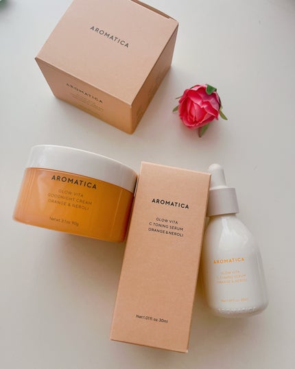 グロービタグットナイトクリーム/AROMATICA/フェイスクリームを使ったクチコミ(7枚目)