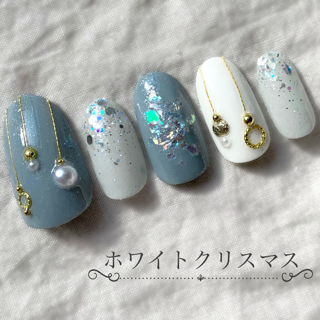 カラフルネイルズ キャンメイクを使った口コミ ほぼ100均プチプラ くすみブルー ホワイ By けろ 代後半 Lips