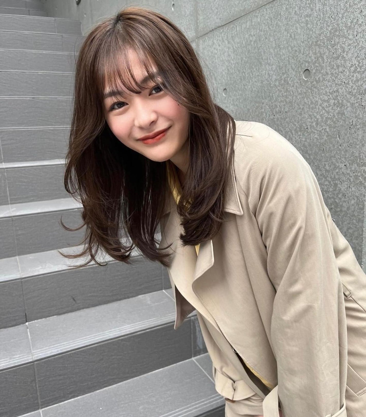 HARUNA on LIPS 「おしゃれなナチュラルヘア✨.韓国っぽく🌟たっぷりレイヤーで簡単..」(3枚目)