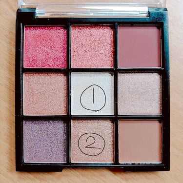 UR GLAM　BLOOMING EYE COLOR PALETTE/U R GLAM/アイシャドウパレットを使ったクチコミ（4枚目）