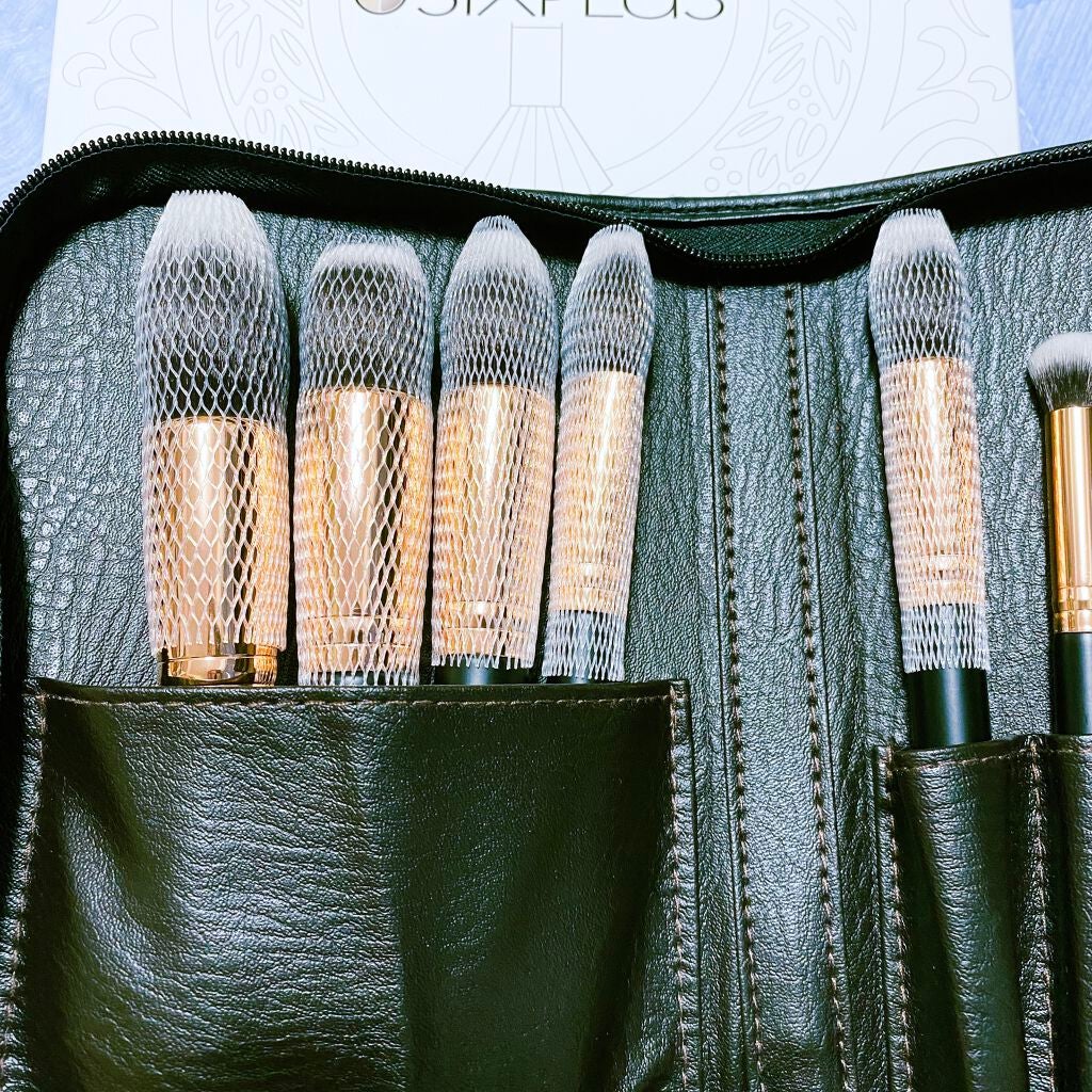 貴族のゴールド メイクブラシ11本セット 化粧ポーチ付き/SIXPLUS/メイクブラシを使ったクチコミ(8枚目)