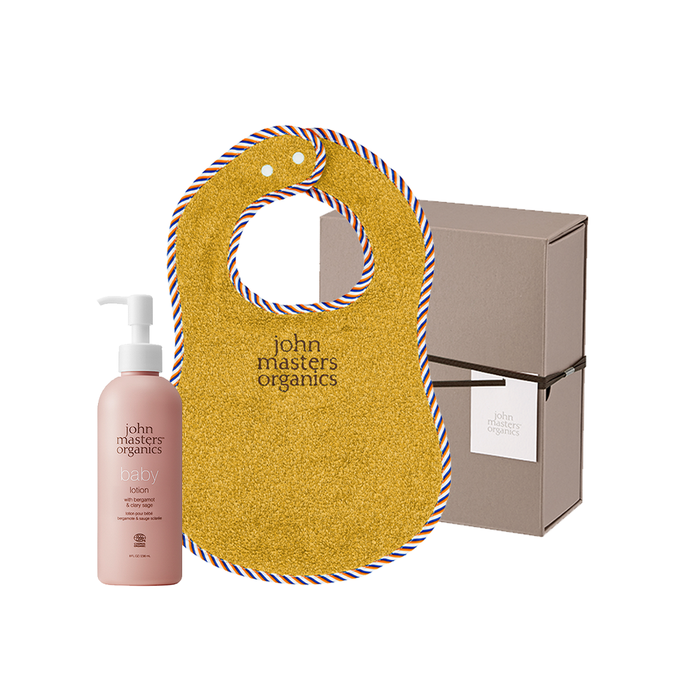 baby lotion gift - john masters organics × Hippopotamus【BOX付・ラッピング済み】 GOLD
