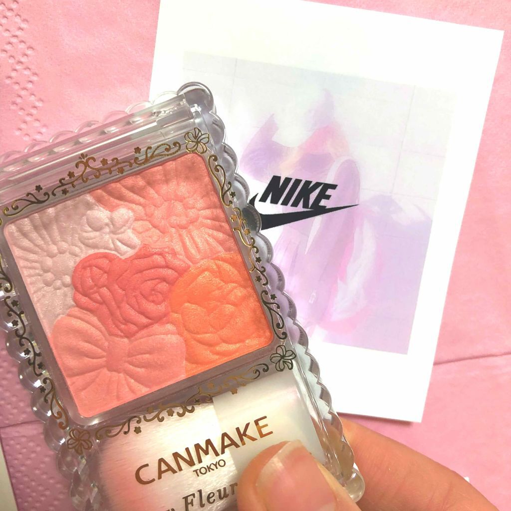 グロウフルールチークス/キャンメイク/パウダーチークを使ったクチコミ（1枚目）