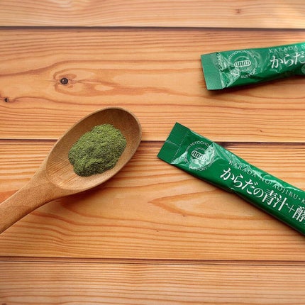 からだの美容室 からだの青汁+酵素のクチコミ「栄養素満載なのにクセがないからだの青汁+酵素🌿
✼••┈┈••✼••┈┈••✼••┈┈••✼.....」(3枚目)