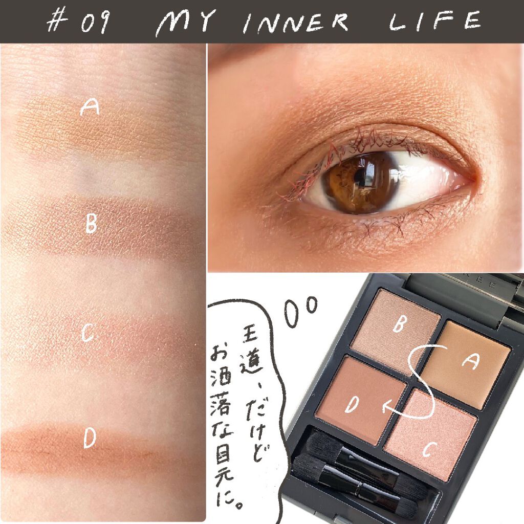 ディメンショナルビジョンアイパレット/THREE/アイシャドウパレットを使ったクチコミ(4枚目)