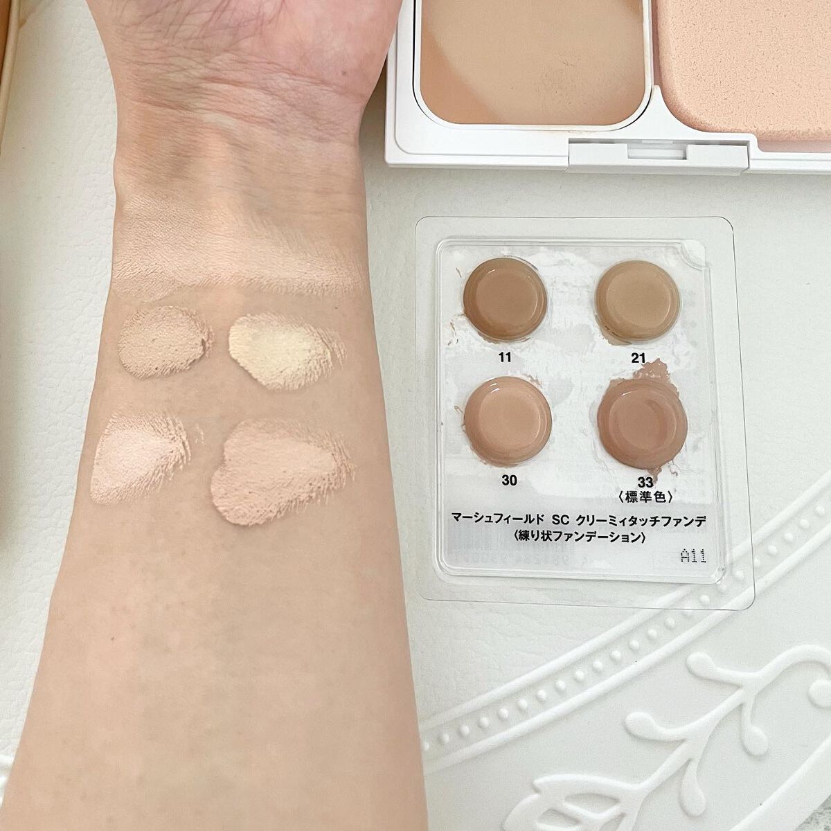 マーシュフィールド SC クリーミィタッチファンデ 30/マーシュ・フィールド/クリーム・エマルジョンファンデーションを使ったクチコミ（3枚目）