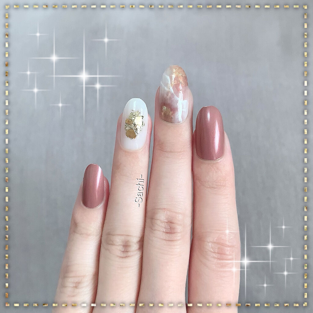 ネイル エナメル 743 ブラウン系パール/ちふれ/マニキュアを使ったクチコミ（2枚目）