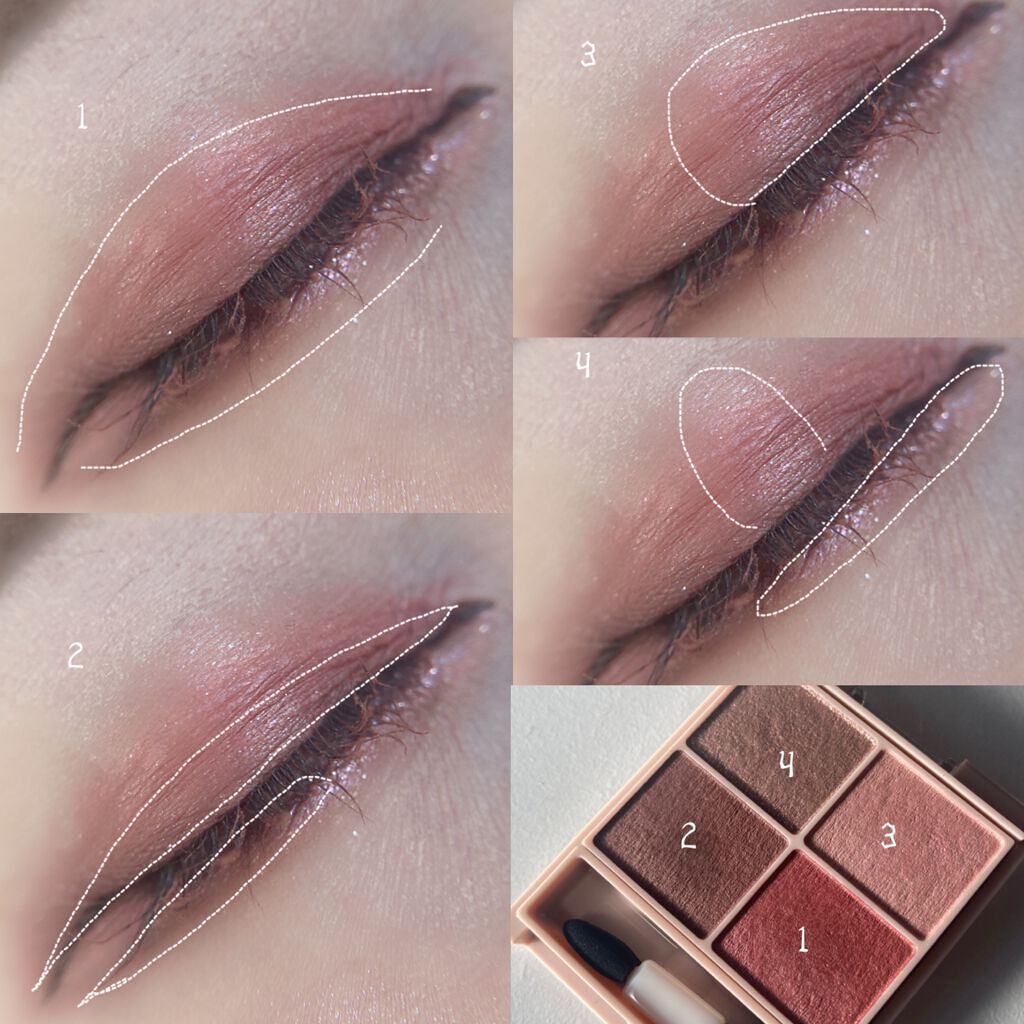 シルキースフレアイズ（マットタイプ）/キャンメイク/アイシャドウパレットを使ったクチコミ（2枚目）