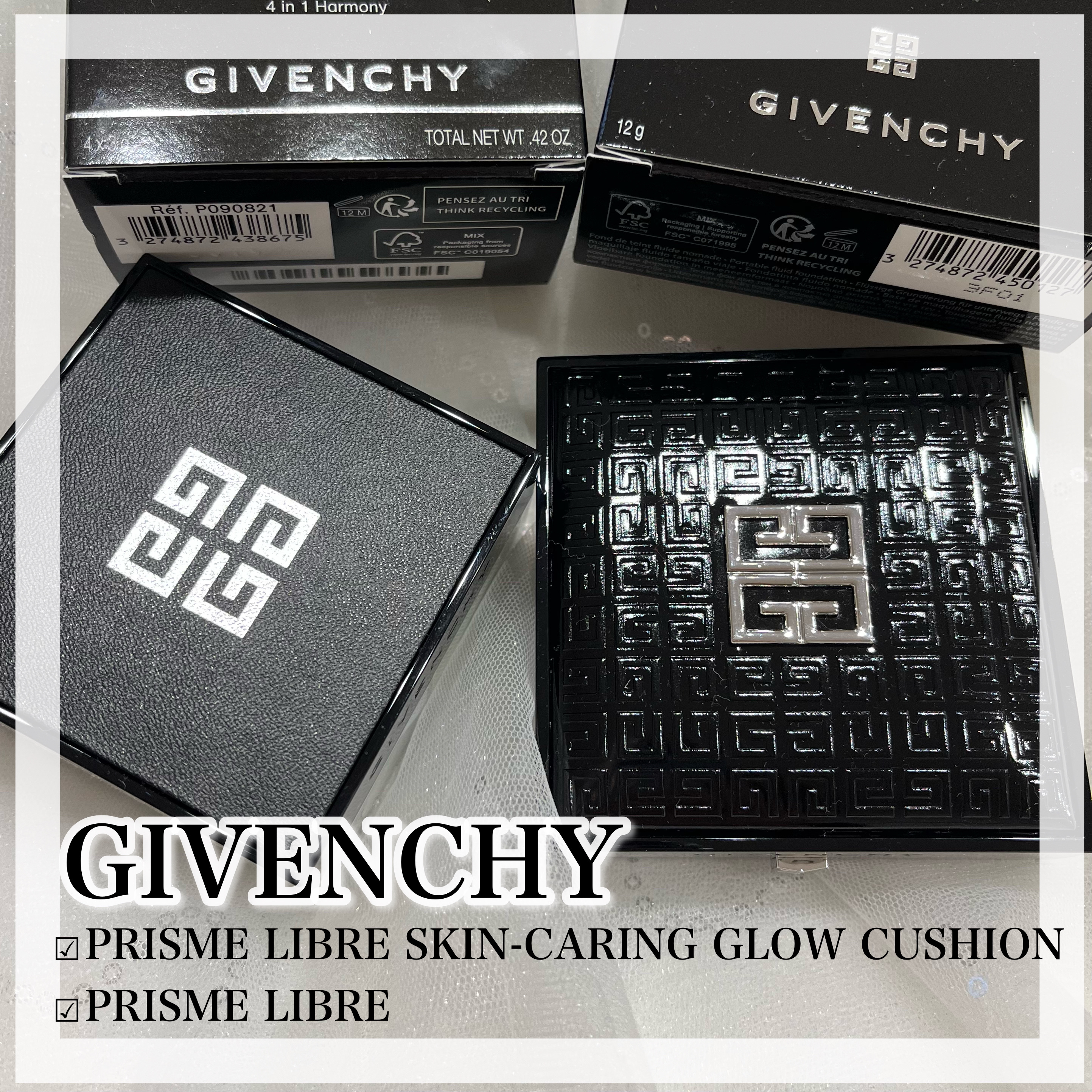 プリズム・リーブル・スキンケアリング・グロウ・クッション/GIVENCHY/クッションファンデーションを使ったクチコミ（1枚目）