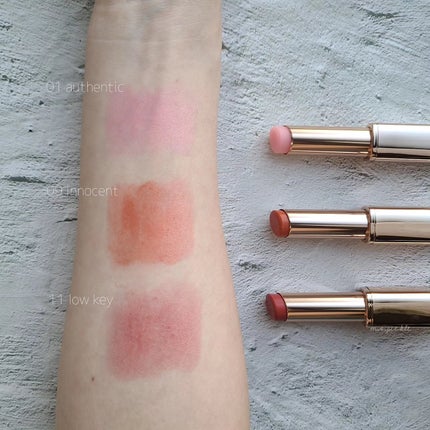 オーセンティック リップ バーム 09 イノセント/athé/口紅を使ったクチコミ(3枚目)