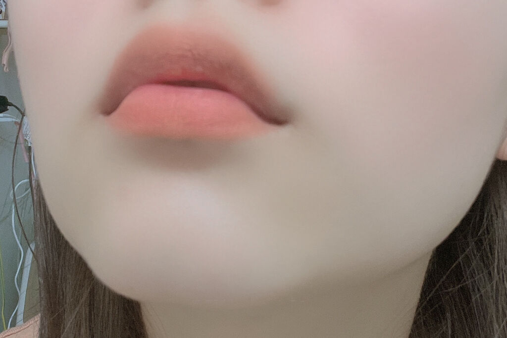 ゼロマットリップスティック 09 シェルヌード/rom&nd/口紅を使ったクチコミ（3枚目）