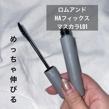 下まつげに使ってるマスカラ紹介します🥰

【使った商品】
  ロムアンド HAフィックス マスカラL 01

【色味】
  ブラック

【ロングorボリューム】
  ロング

【キープ力】
  はじめ買