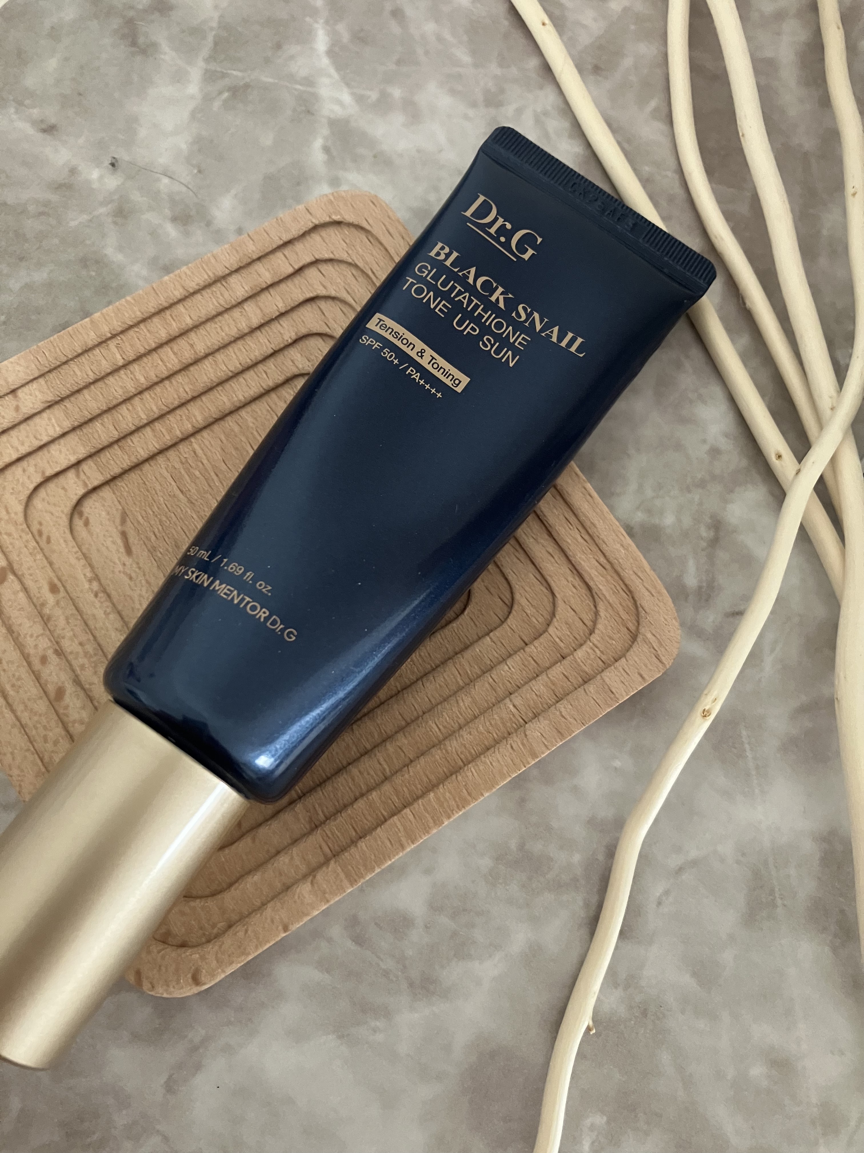 ブラックスネイルグルタチオントーンアップサン/Dr.G/日焼け止めクリームを使ったクチコミ（1枚目）