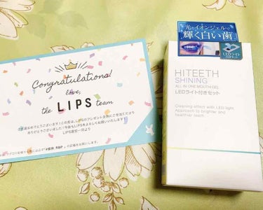 HITEETH ALL IN ONE MOUTH GEL SHINING LEDライト付き/R&/その他オーラルケアを使ったクチコミ（1枚目）