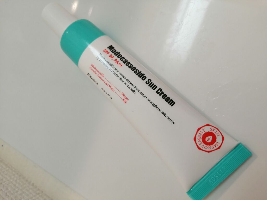 マデカソ　サンクリーム/A’pieu/日焼け止めクリームを使ったクチコミ（1枚目）