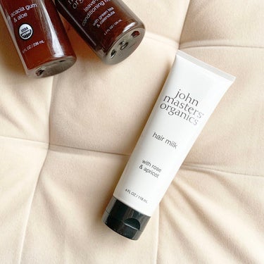 john masters organics R&Aヘアマスクのクチコミ「パサ髪が気になって﻿
ラインで購入したジョンマスター﻿
﻿
﻿
少量を毛先などに
な.....」（1枚目）